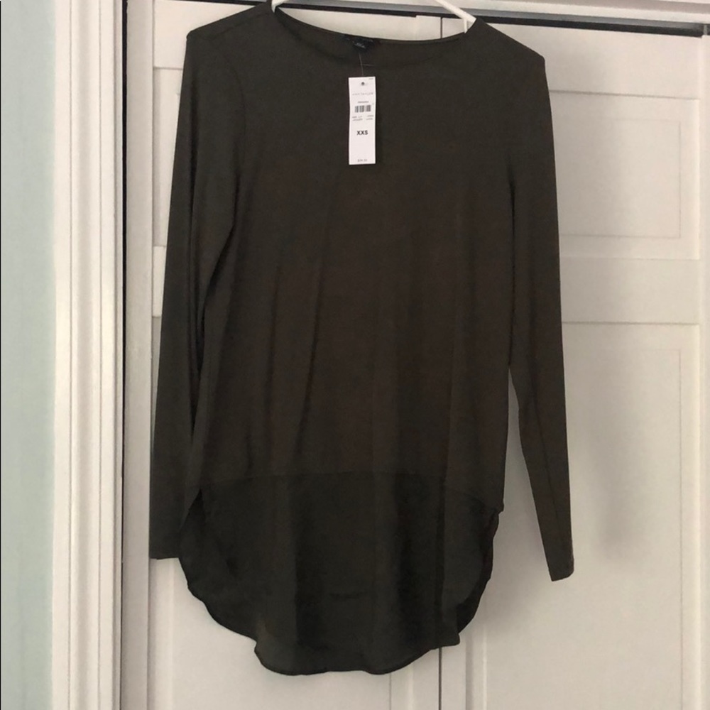 NWT Ann Taylor hunter green top